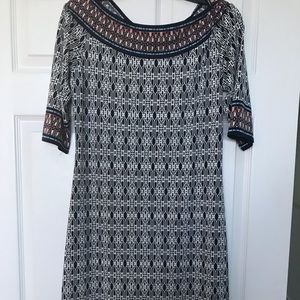 Max Studio 3/4 Sleeve Tunic Dress